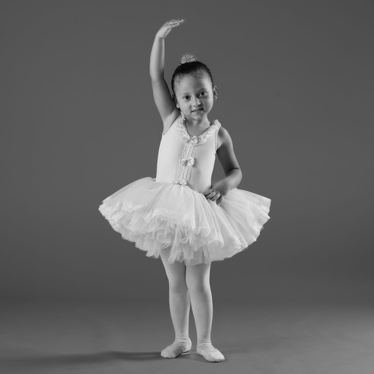 Young child dancing gracefully during a music and movement class